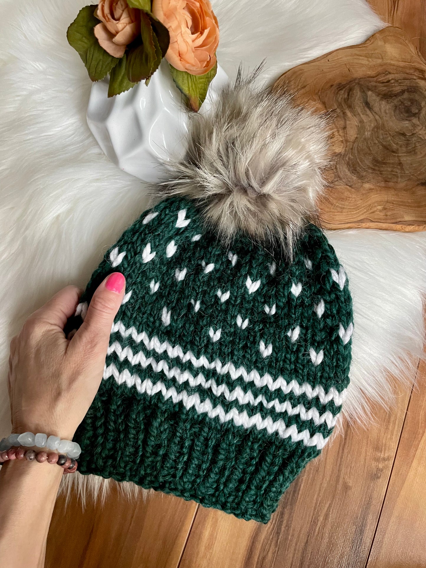 Adult Size Hand Knit Beanie