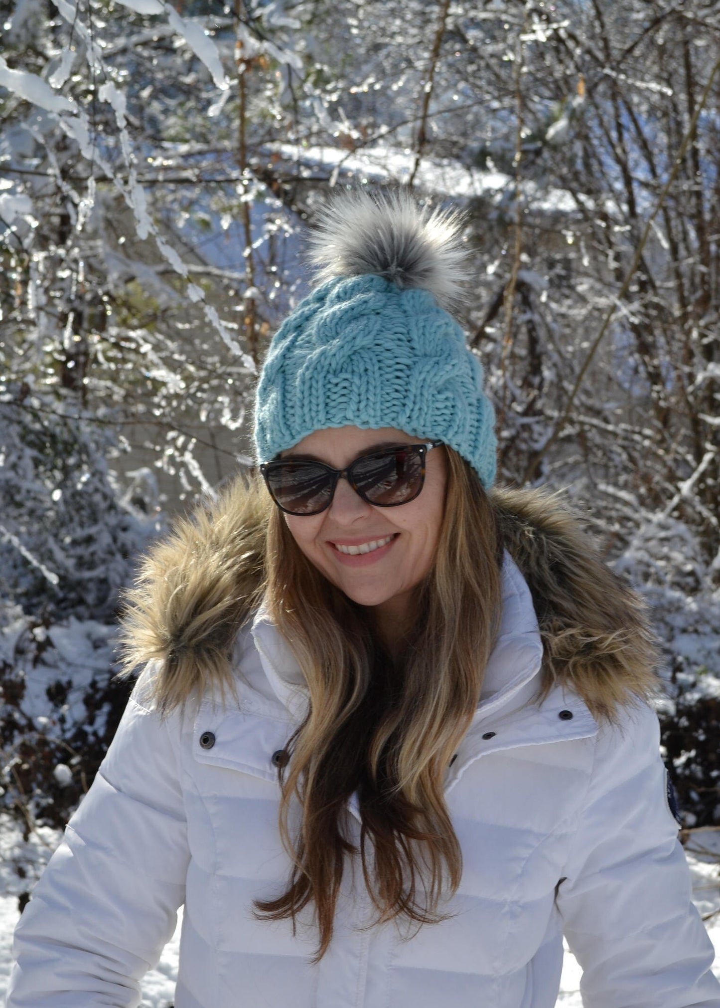 Luxury KNITTING PATTERN, Luxury Women's Knit Hat pattern, The Luxe Beanie Cable Knit, Eco friendly Hat Pattern, Luxury Yarn We are Knitters