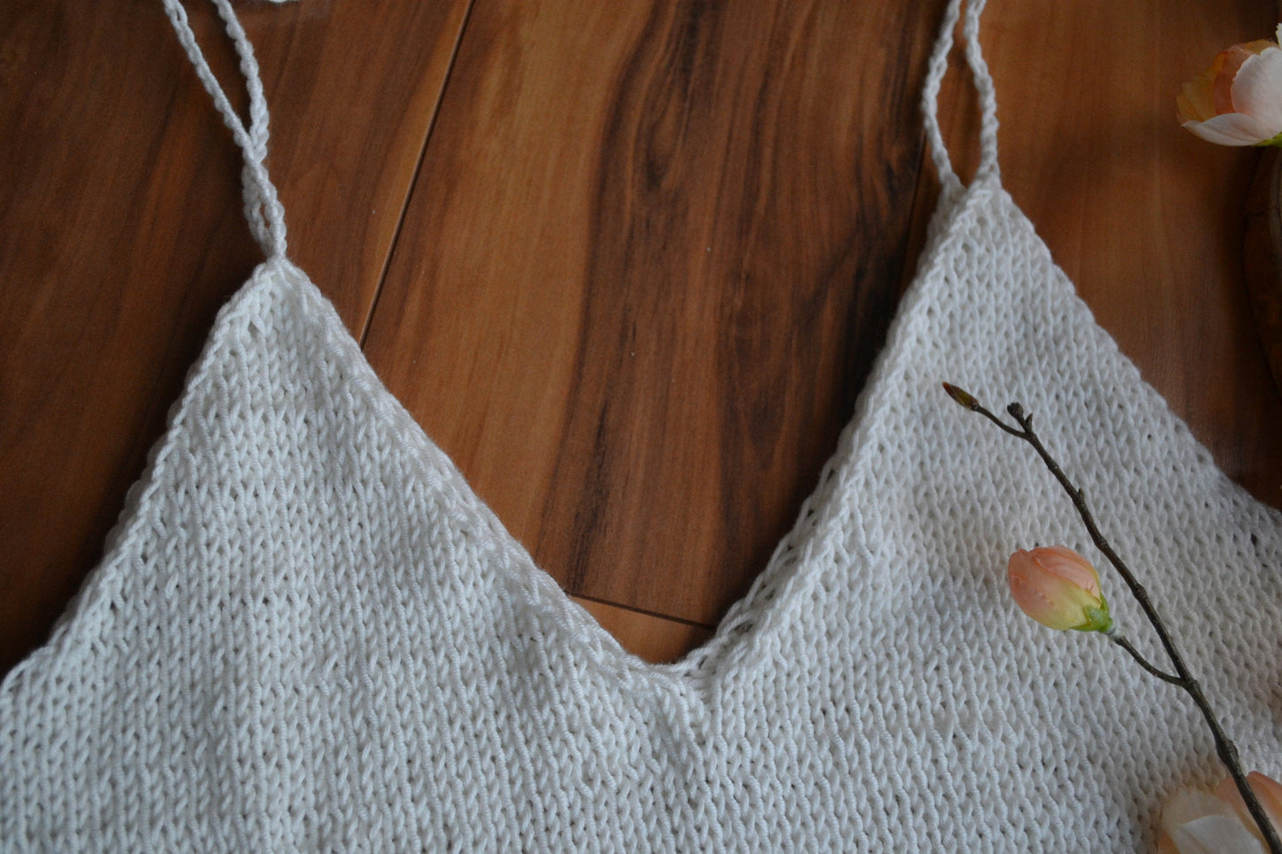 KNITTING PATTERN DIY Southern Summertime Top Women's Knit Top, Tank Top, Summer Knit Top, Cotton Top, Easy Knit Tie Top