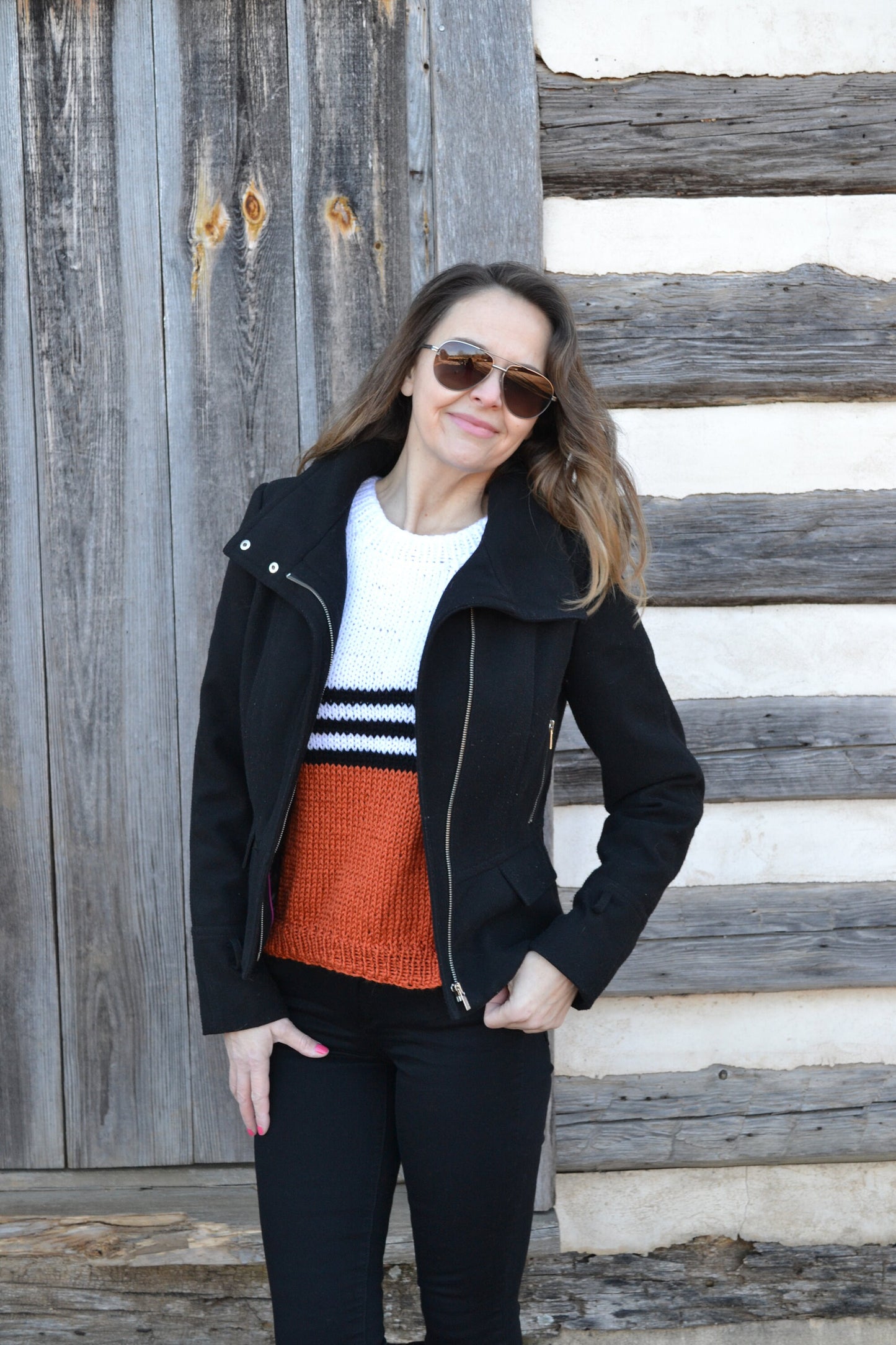 KNITTING PATTERN DIY Pumpkin Spice Women's Pullover Sweater, Women's Knit Top, Sweater Top, Simple Knit Top, Easy Knit Top, Easy Knit Top