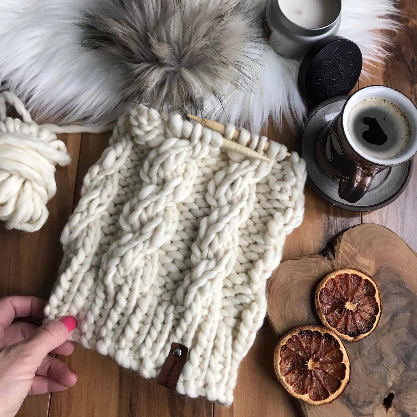 KNITTING PATTERN Lapland Women’s Luxury Beanie Hat, Slouchy Pom Pom Unisex, Women's Cable Knit Hat pattern, Beanie Hat Cap Toque