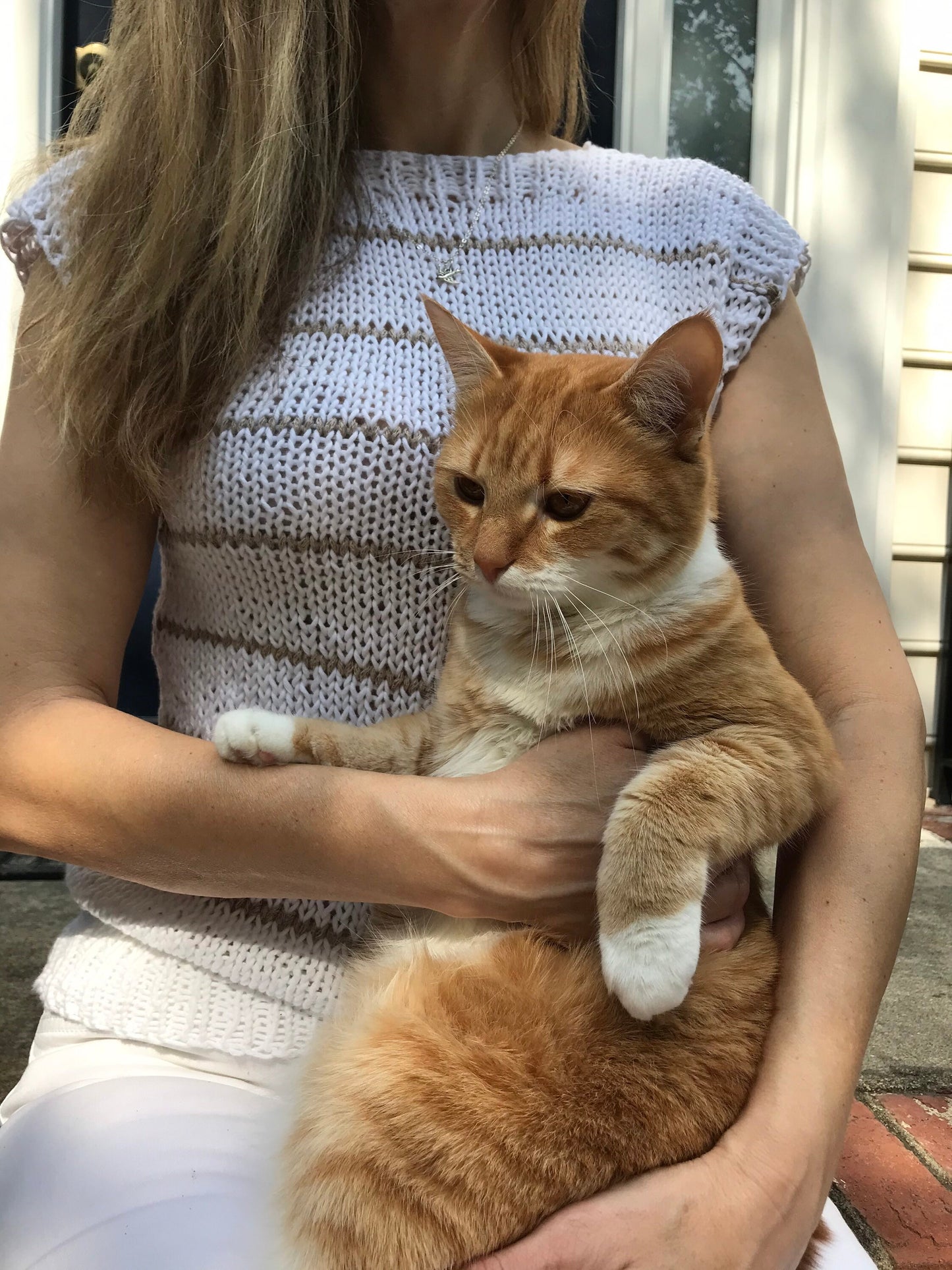 KNITTING PATTERN DIY Basic Cotton Tank Top Women's Knit Top, Seagrass Tank Top, Summer Knit Top, Cotton Top, Easy Knit Tie Top