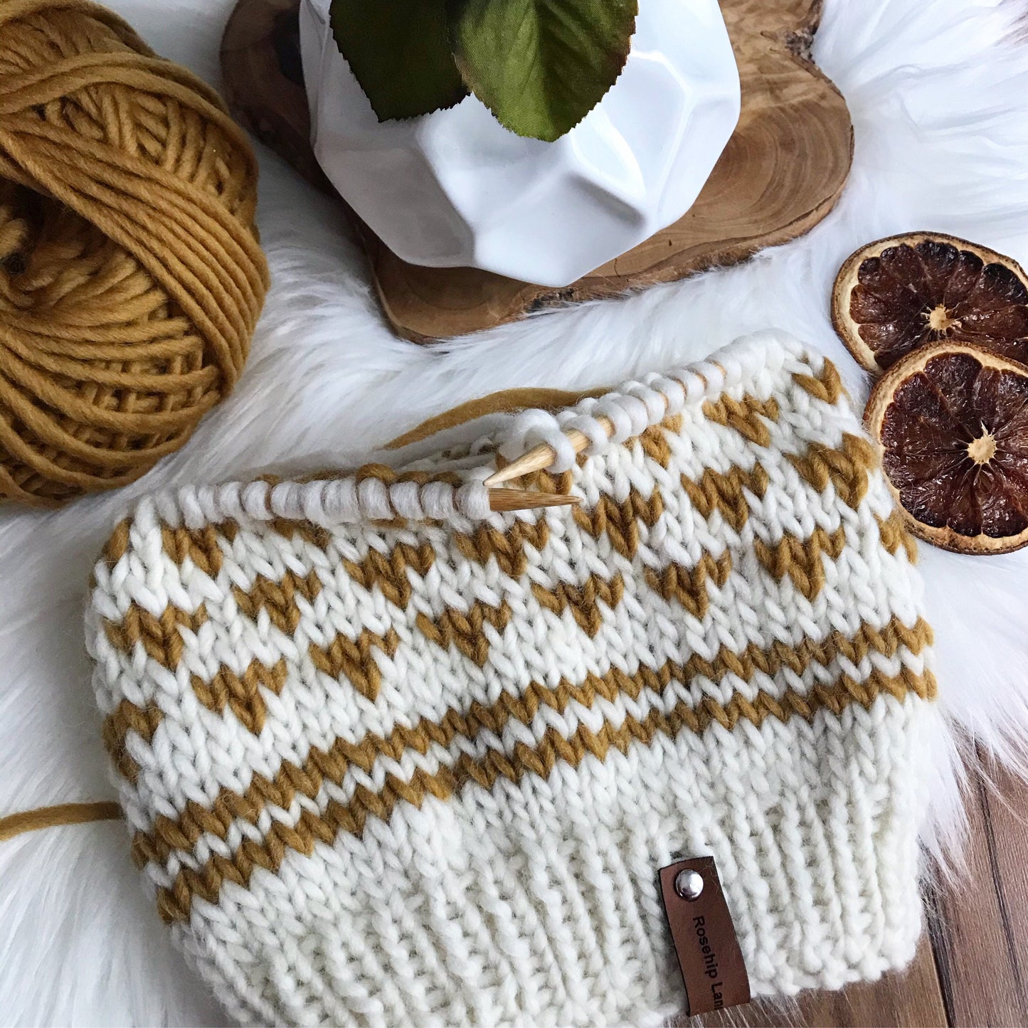 KNITTING PATTERN DIY Luxury Beanie Hat, Women's Toque pattern, luxury wool knit hat, Women's mustard beanie hat pattern, knit Cap