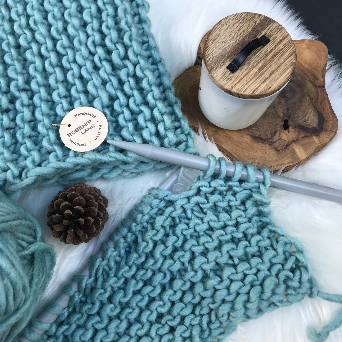 BEGINNER KNITTING PATTERN Luxury Snood, Asheville Oversized Snood, Easy Knit Scarf Scarf, Hand Knitted Women's Scarf Snood Neck Warmer