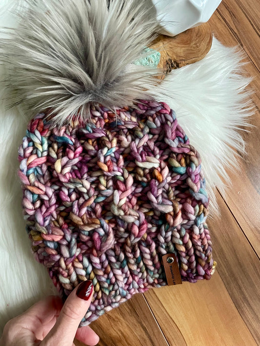 DIY Knitting pattern Lorelai Women's Luxury Beanie Hat
