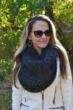 Load image into Gallery viewer, KNITTING PATTERN Asheville Oversized Cowl Scarf Hand Knitted Women&#39;s Oversized Boho Style Scarf  Snood Neck Warmer
