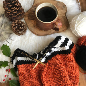 KNITTING PATTERN DIY Pumpkin Spice Women's Pullover Sweater, Women's Knit Top, Sweater Top, Simple Knit Top, Easy Knit Top, Easy Knit  Top