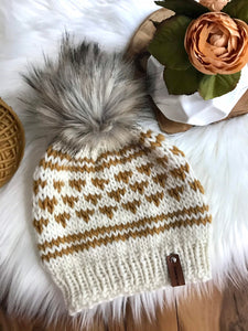 KNITTING PATTERN DIY Luxury Beanie Hat, Women's Toque pattern, luxury wool knit hat,  Women's mustard beanie hat pattern, knit  Cap