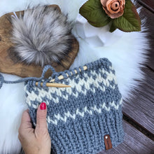 Load image into Gallery viewer, KNITTING PATTERN Luxury Beanie Hat, knit hat pattern, Women&#39;s Toque pattern, luxury wool knit hat, knit cap pattern, beanie pattern