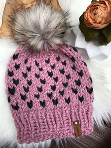 Luxury knit hat pattern, luxurious knit beanie pattern, Alpaca knit hat pattern, Alpaca beanie hat, Rosebud knit hat, women’s luxury hat