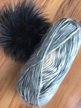 Load image into Gallery viewer, DIY Knit Beanie Kit, Knitting Kit Double Brim Beanie, Faux Fur Pom Pom Women&#39;s Hat, Wool Cap, Fisherman&#39;s Toque,  Seamless Soft Wool Hat