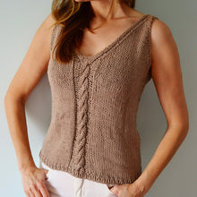 Load image into Gallery viewer, DIY Lydia Women’s Tank Top knitting pattern